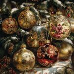 Unraveling the Captivating Past: Antique Christmas Ornaments Unveil Timeless Treasures.
