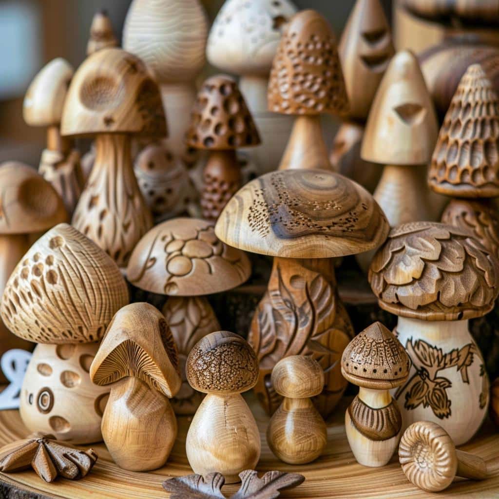 Unraveling the Enchanting Realm of Wooden Mushroom Decor: Discover the Magic. 2 Unraveling the Enchanting Realm of Wooden Mushroom Decor: Discover the Magic.