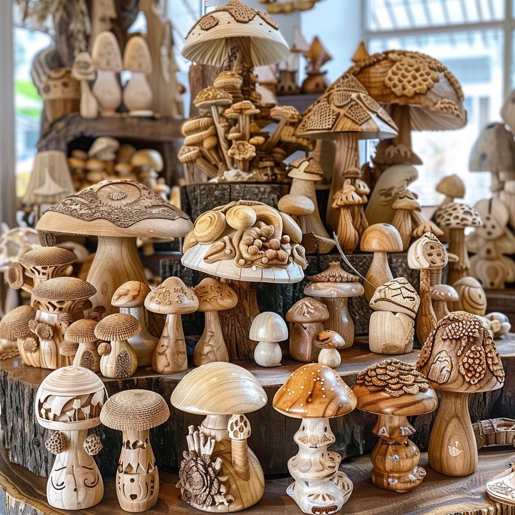 Unraveling the Enchanting Realm of Wooden Mushroom Decor: Discover the Magic. 3 Unraveling the Enchanting Realm of Wooden Mushroom Decor: Discover the Magic.