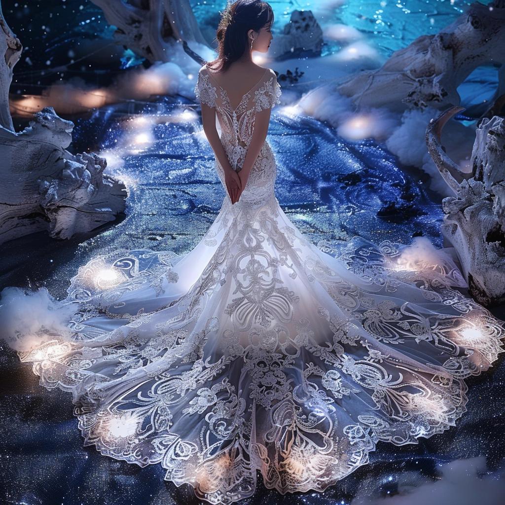 Unveiling the Enchanting Secrets of the Lace Mermaid Wedding Dress. 1 Unveiling the Enchanting Secrets of the Lace Mermaid Wedding Dress.