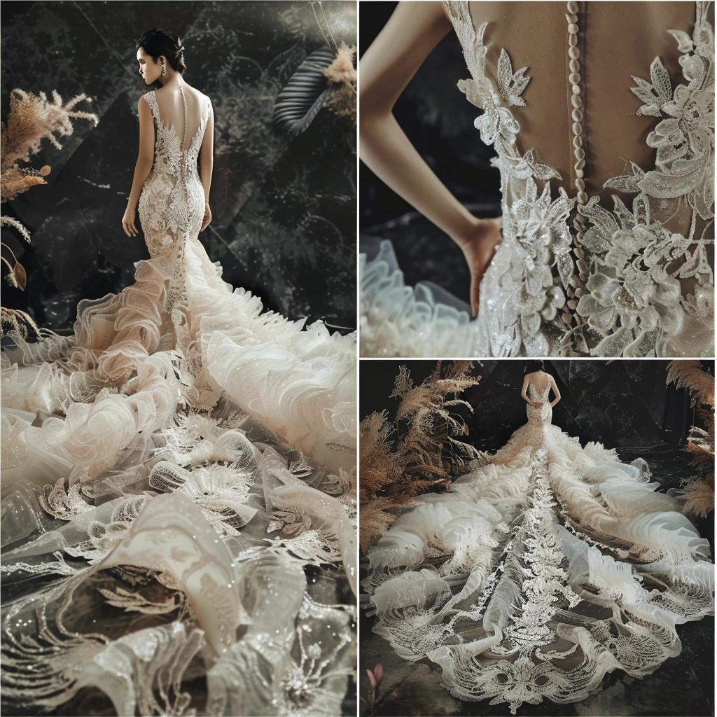 Unveiling the Enchanting Secrets of the Lace Mermaid Wedding Dress. 3 Unveiling the Enchanting Secrets of the Lace Mermaid Wedding Dress.
