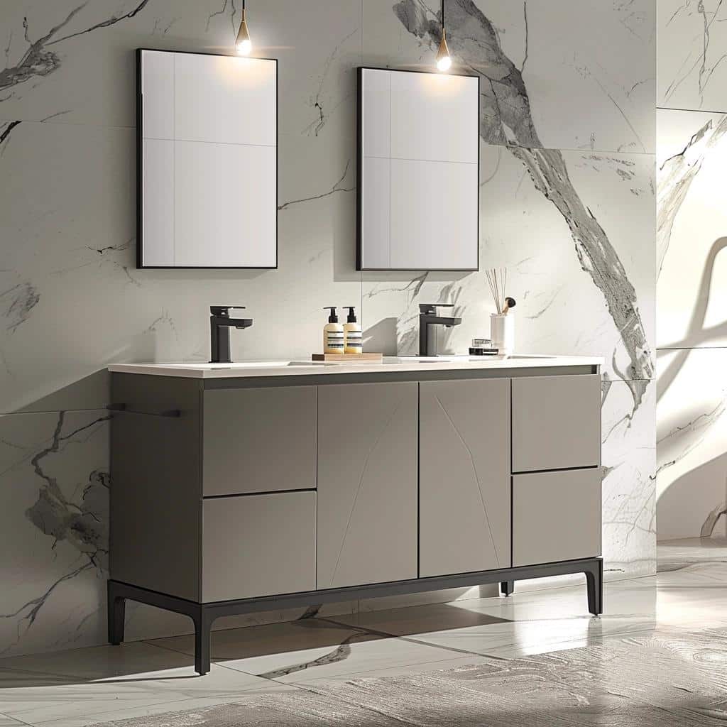 Unveiling the Secrets of the Captivating 60-Inch Bathroom Vanity. 4 Unveiling the Secrets of the Captivating 60-Inch Bathroom Vanity.
