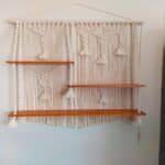Captivating Macrame Floating Shelf Enhances Any Room's Decor.