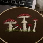 Captivating Mushroom Embroidery Artistry Elevates Any Space. Captivating Mushroom Embroidery Artistry Elevates Any Space.
