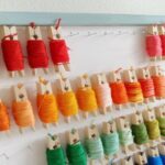 Colorful Threads Tamed Beautifully Embroidery Floss Organizer. Colorful Threads Tamed Beautifully Embroidery Floss Organizer.