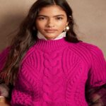 Cozy and Chic Cable Knit Sweater for Timeless Winter Elegance. Cozy and Chic Cable Knit Sweater for Timeless Winter Elegance.