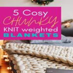 Cozy Comfort Cocoon Knit Weighted Blanket Provides Soothing Relaxation and Improved Sleep.