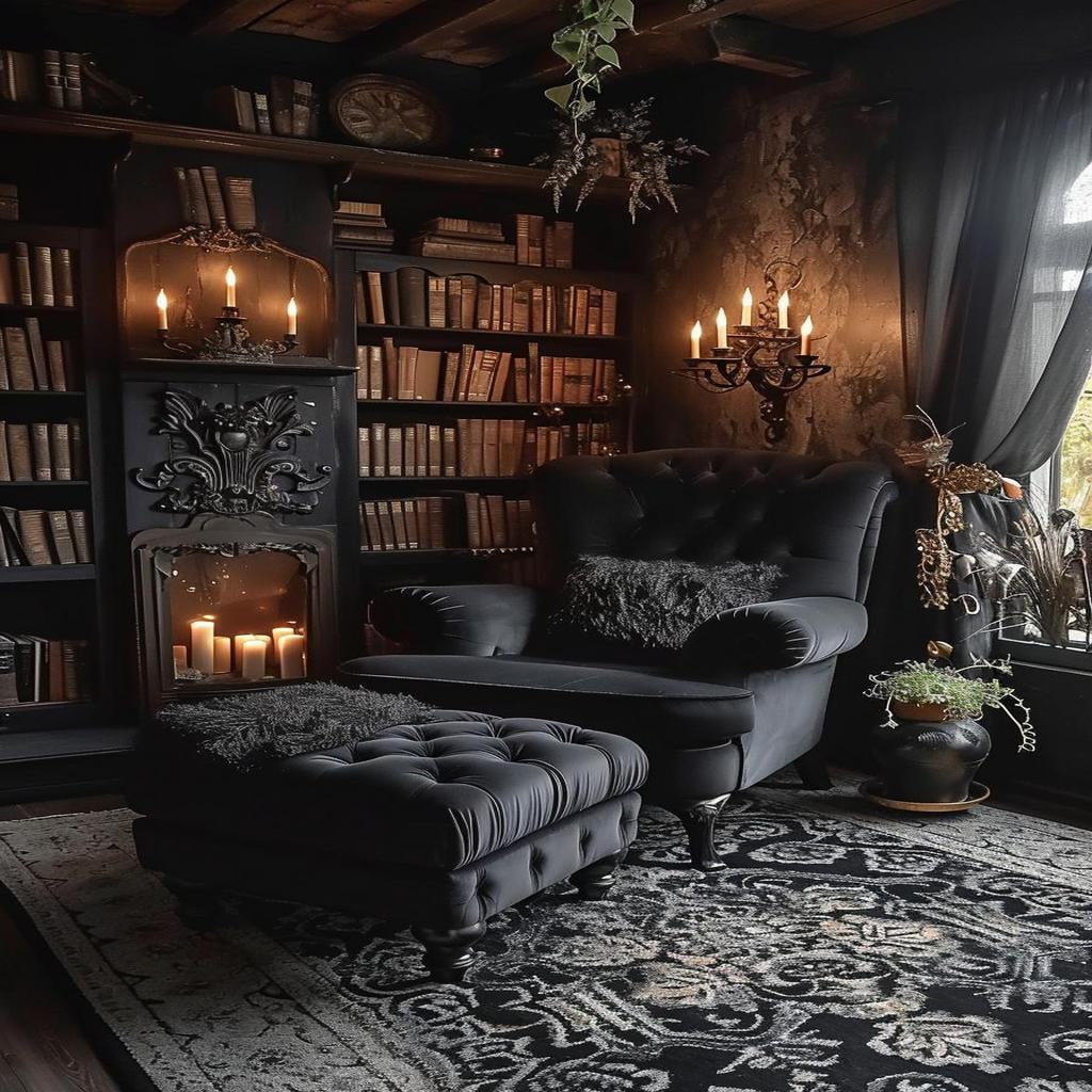 Elevate your Gothic Charm Effortlessly with these Striking Decor Ideas.