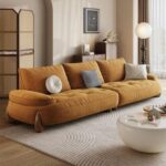 Elevate Your Living Space Effortlessly with Mustard Yellow Sofa Accents.