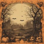 Enchanting Broomstick Ballerinas A Spellbinding Vintage Halloween Celebration.