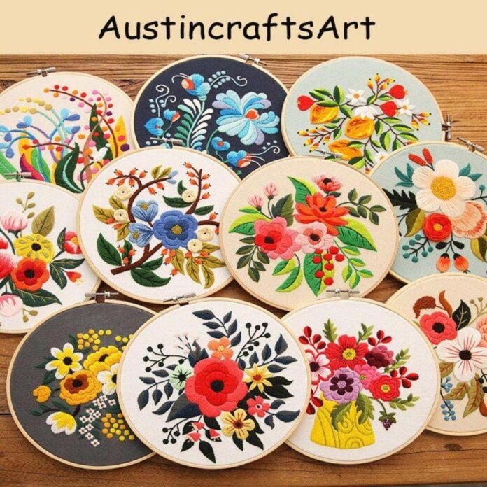 Floral Embroidered Set