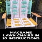 Macrame Masterpiece Lawn Chair Brings Boho Chic to Your Outdoor Oasis.
