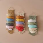 Stylish Macrame Hat Holder Keeps Your Headwear Organized and Displayed. Stylish Macrame Hat Holder Keeps Your Headwear Organized and Displayed.