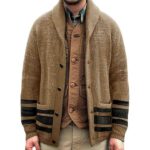 Stylish and Versatile Cable Knit Cardigan for Effortless Men's Fashion.