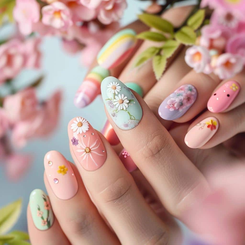Uncover the Enchanting World of Pastel Petals: 47 Dreamy Spring Nail Ideas for 2024!