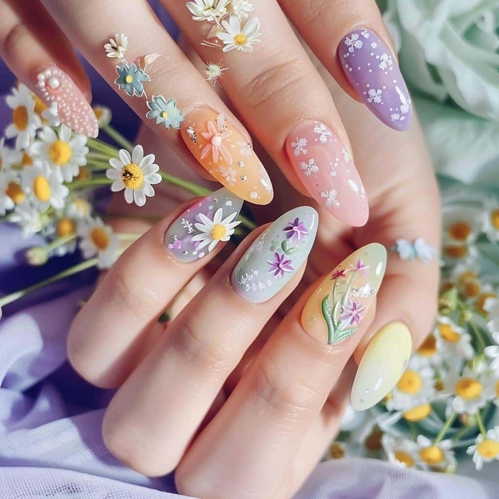 Uncover the Enchanting World of Pastel Petals: 47 Dreamy Spring Nail Ideas for 2024!