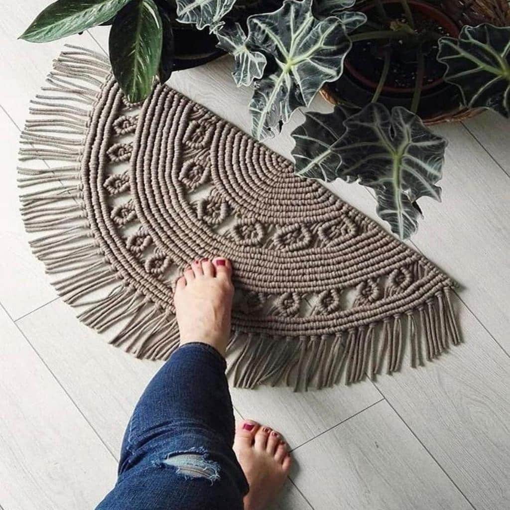 Woven Wonder Macrame Rug Elevates Any Room.