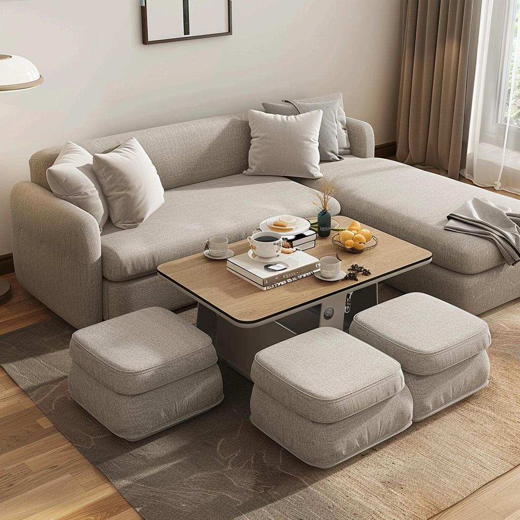 3 Functional Sofa Table with Stools Ideas for Compact Rooms 4 3 Functional Sofa Table with Stools Ideas for Compact Rooms