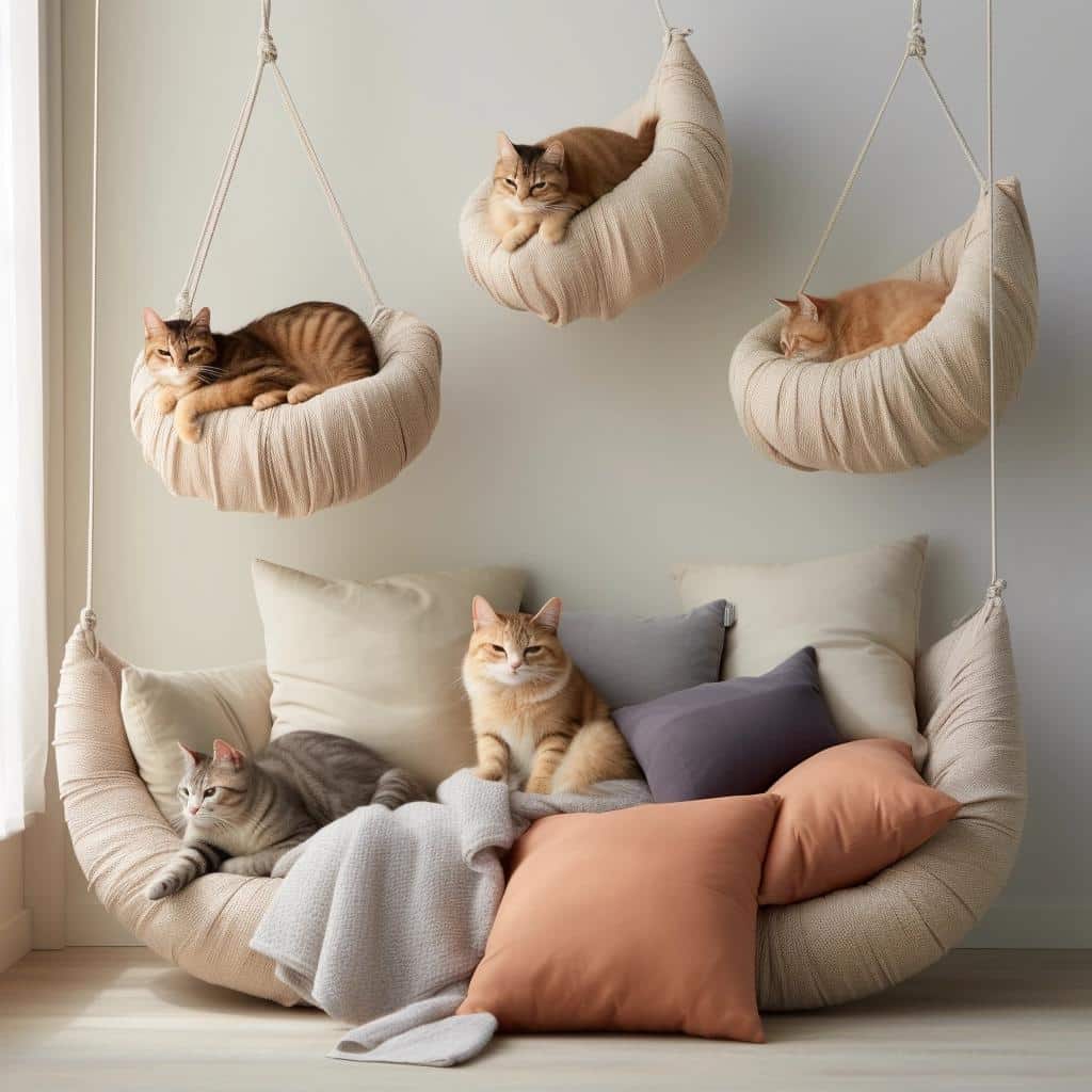 5 Space-Saving Cat and Pillow Combos for Limited Spaces