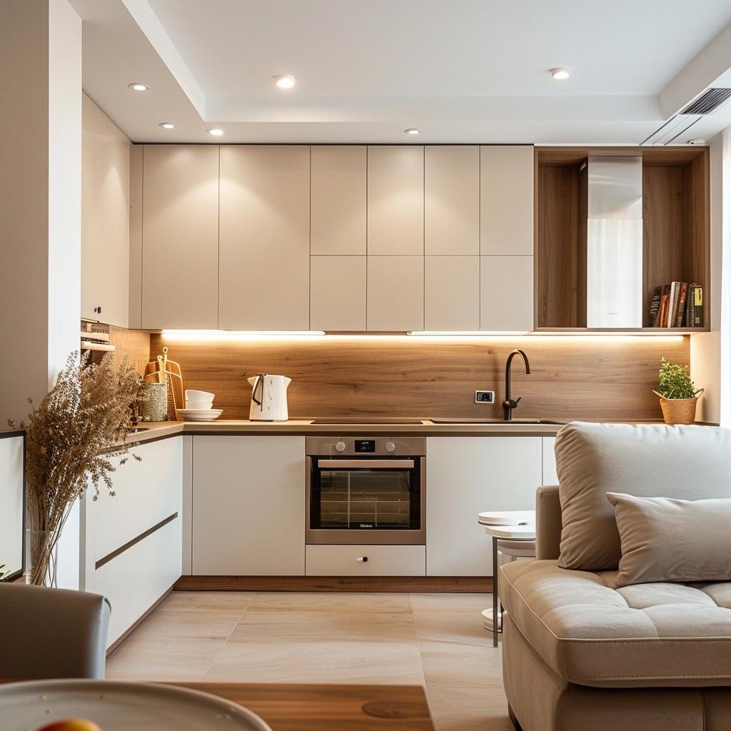 6 Tips for Integrated Environments in Small Rooms with American Kitchens 2 6 Tips for Integrated Environments in Small Rooms with American Kitchens