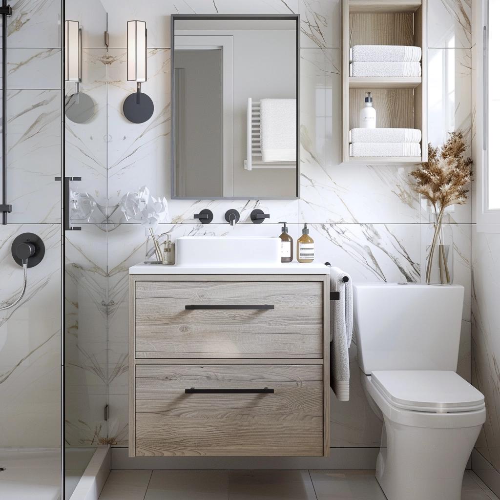 6 Ways to Select Ideal Cabinets for Small Bathrooms, on a Budget