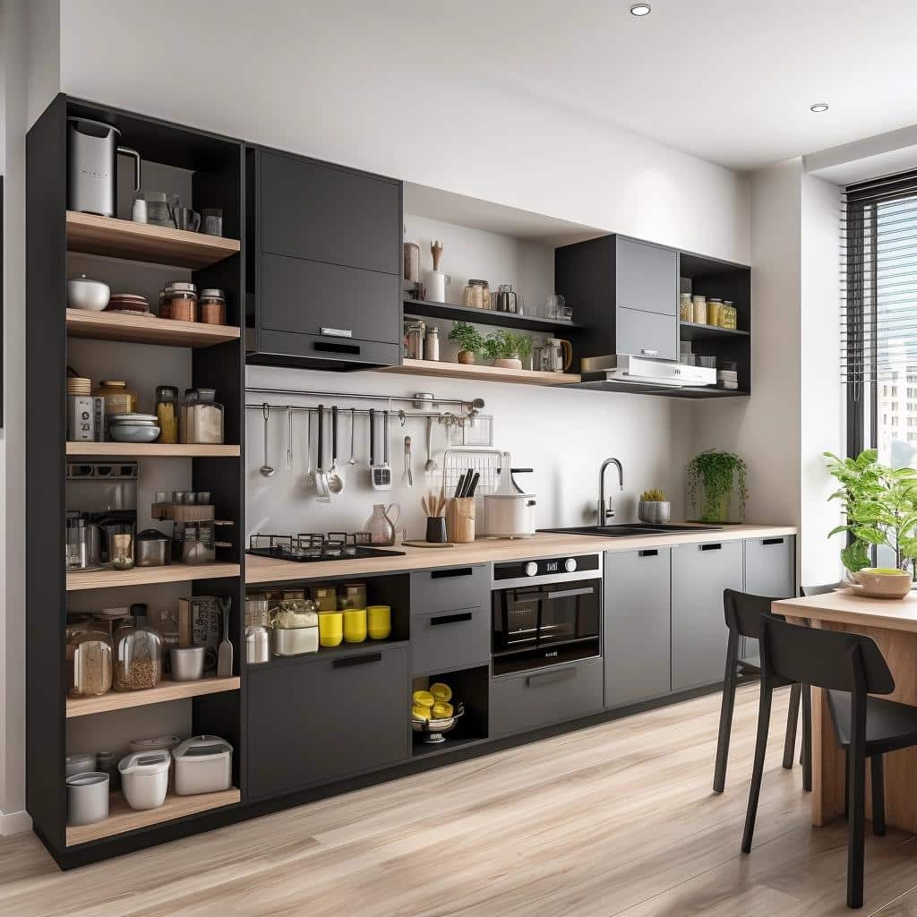 7 Practical Solutions for Perfect Organization in Small Kitchen Cabinets 2 7 Practical Solutions for Perfect Organization in Small Kitchen Cabinets