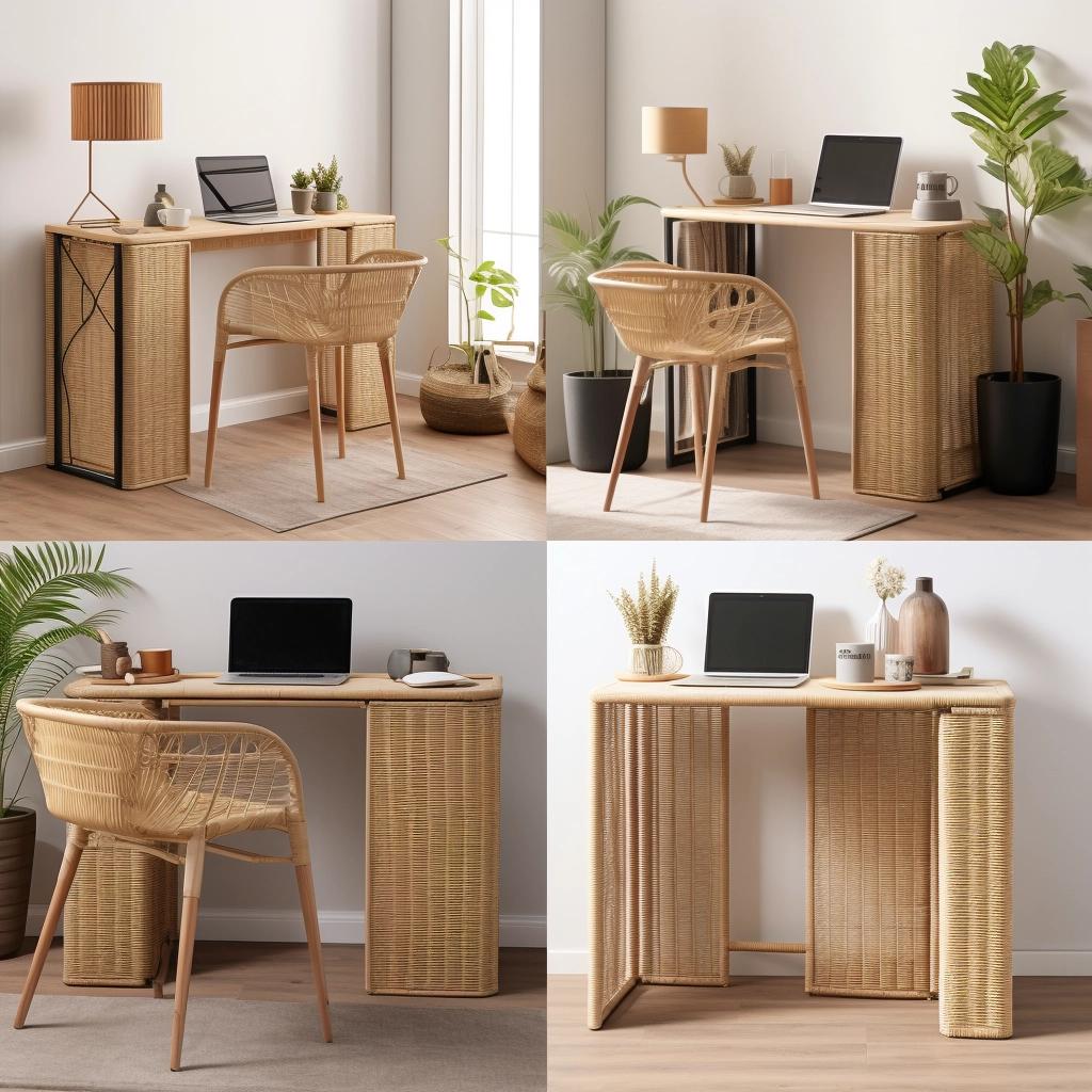 7 Space-Saving Rattan Desks for Tiny Areas 1 7 Space-Saving Rattan Desks for Tiny Areas
