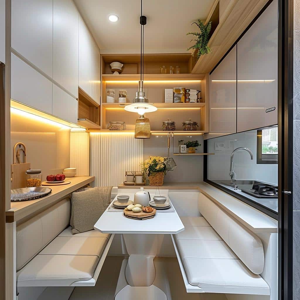 8 Creative Tips for Small Rooms with American Kitchens, Saving Space 3 8 Creative Tips for Small Rooms with American Kitchens, Saving Space