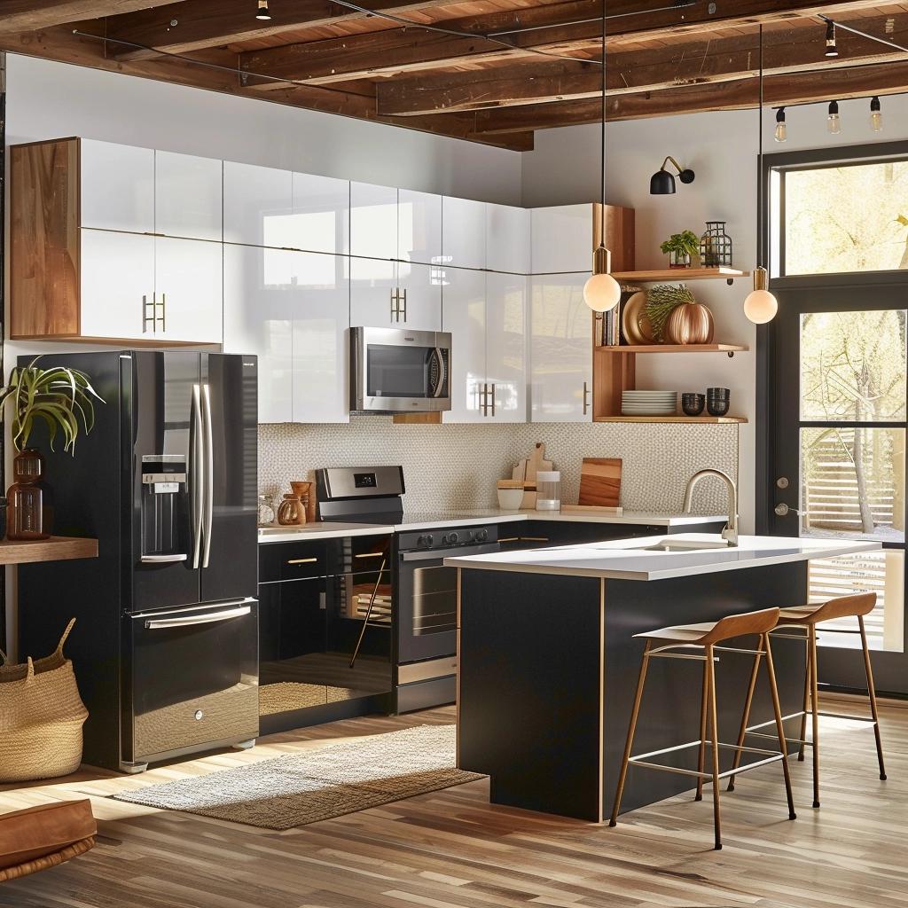 8 Tips for Integrating Spaces with Fluidity in American Kitchens with Small Rooms
