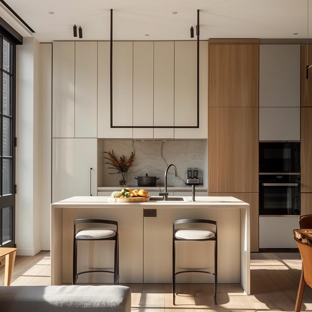 8 Tips for Integrating Spaces with Fluidity in American Kitchens with Small Rooms