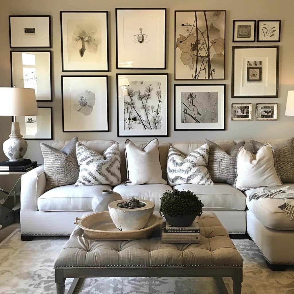 Creating a Gallery Wall: Top 5 Ideas for an Elegant Living Room 1 Creating a Gallery Wall: Top 5 Ideas for an Elegant Living Room