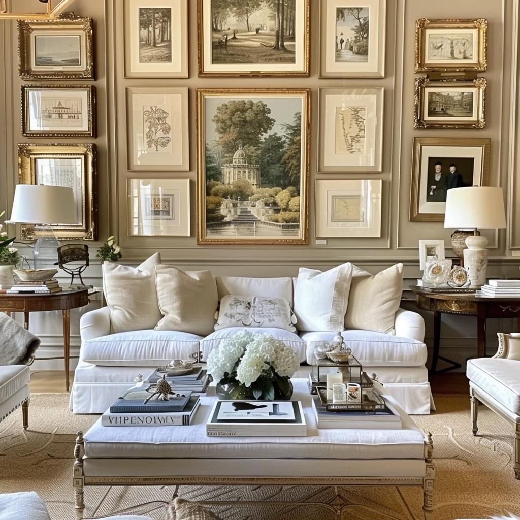 Creating a Gallery Wall: Top 5 Ideas for an Elegant Living Room 2 Creating a Gallery Wall: Top 5 Ideas for an Elegant Living Room