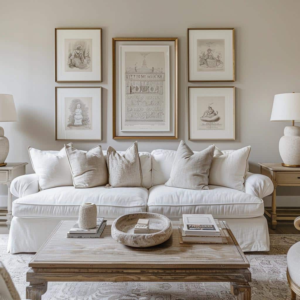 Creating a Gallery Wall: Top 5 Ideas for an Elegant Living Room 3 Creating a Gallery Wall: Top 5 Ideas for an Elegant Living Room