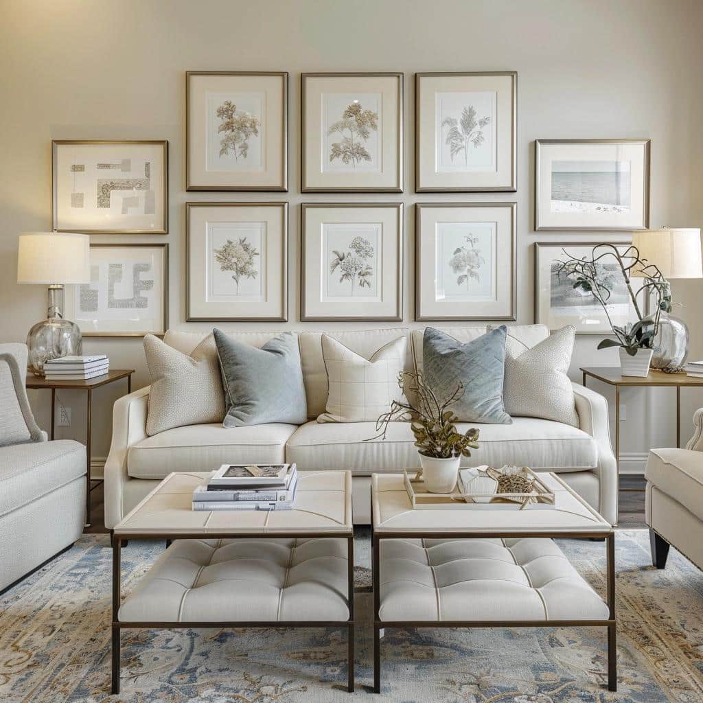 Creating a Gallery Wall: Top 5 Ideas for an Elegant Living Room 4 Creating a Gallery Wall: Top 5 Ideas for an Elegant Living Room