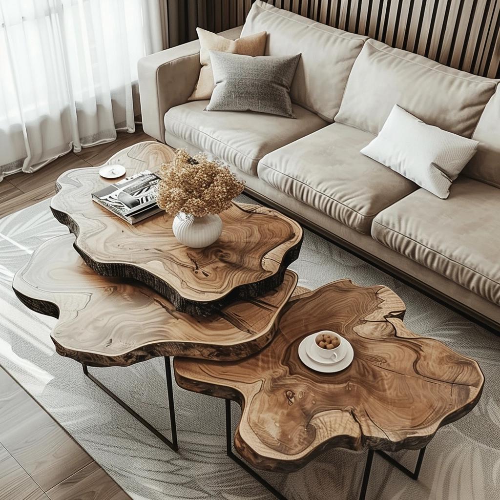 3 Functional Live Edge Coffee Table Ideas for Compact Rooms