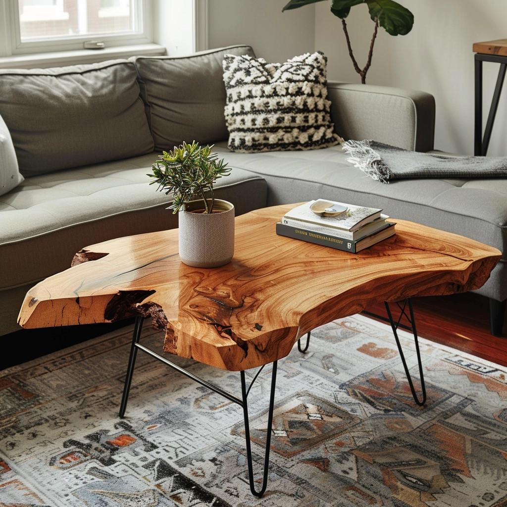 5 Space-Saving Live Edge Coffee Tables for Limited Spaces 2 5 Space-Saving Live Edge Coffee Tables for Limited Spaces