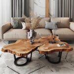 5 Space-Saving Live Edge Coffee Tables for Limited Spaces