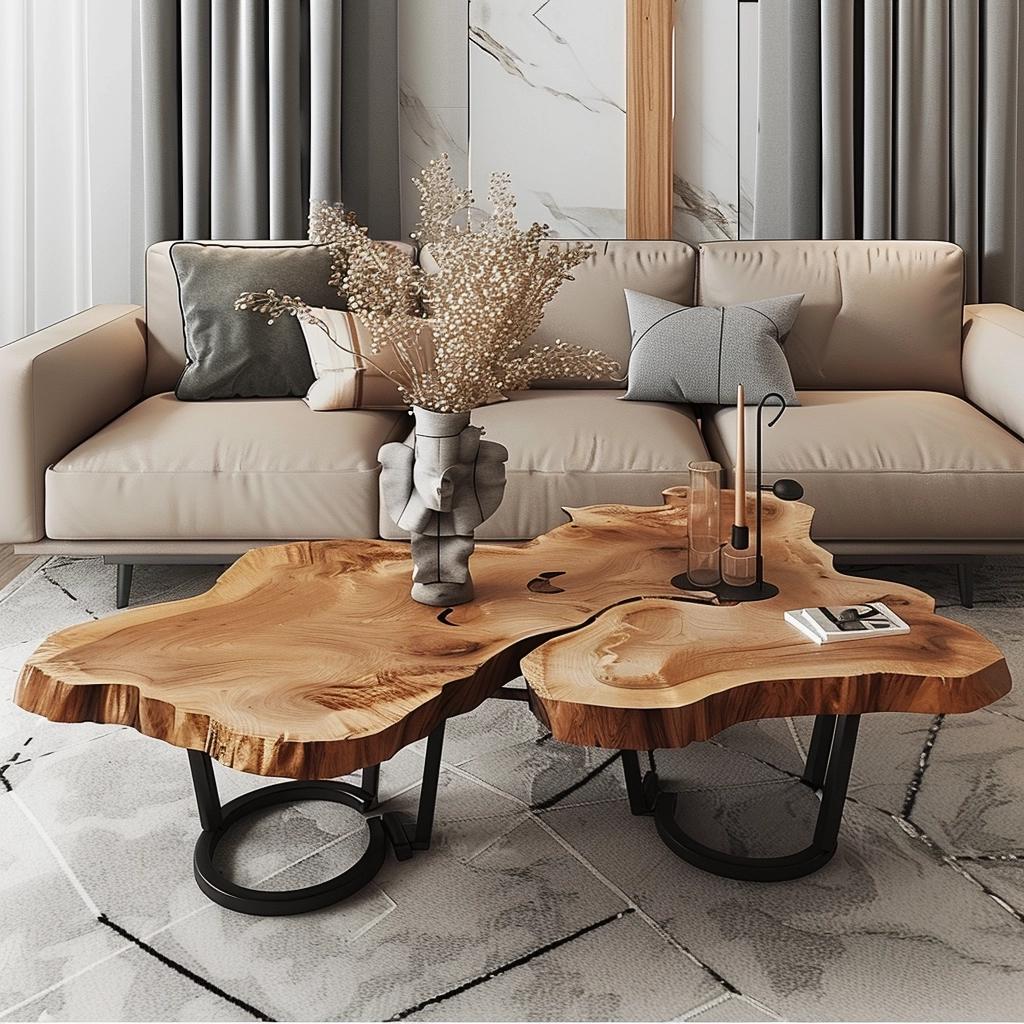5 Space-Saving Live Edge Coffee Tables for Limited Spaces 4 5 Space-Saving Live Edge Coffee Tables for Limited Spaces