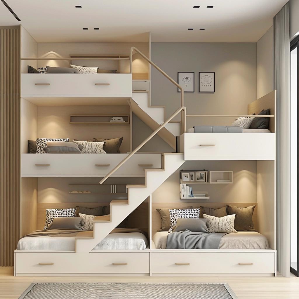 5 Stylish Bunk Beds with Stairs for Small Spaces 1 5 Stylish Bunk Beds with Stairs for Small Spaces