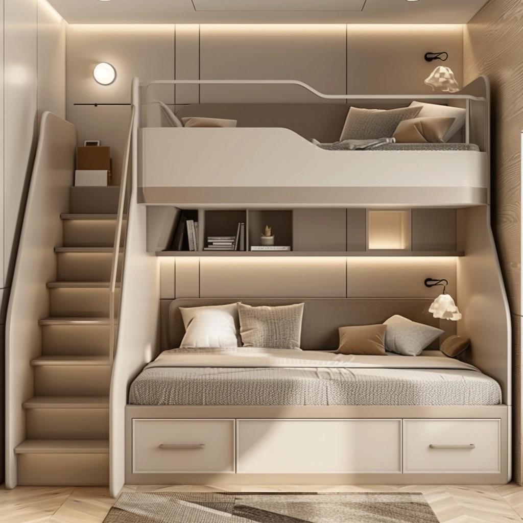 5 Stylish Bunk Beds with Stairs for Small Spaces 2 5 Stylish Bunk Beds with Stairs for Small Spaces