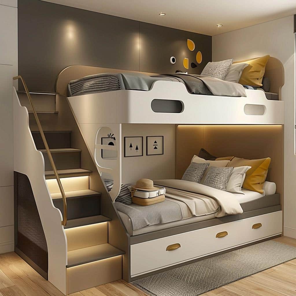 5 Stylish Bunk Beds with Stairs for Small Spaces 3 5 Stylish Bunk Beds with Stairs for Small Spaces