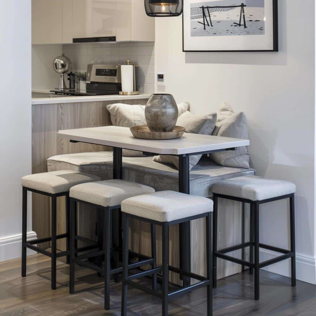 7 Stylish Sofa Tables with Stools for Tiny Areas 2 7 Stylish Sofa Tables with Stools for Tiny Areas