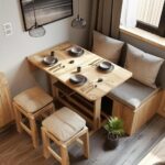 7 Stylish Sofa Tables with Stools for Tiny Areas