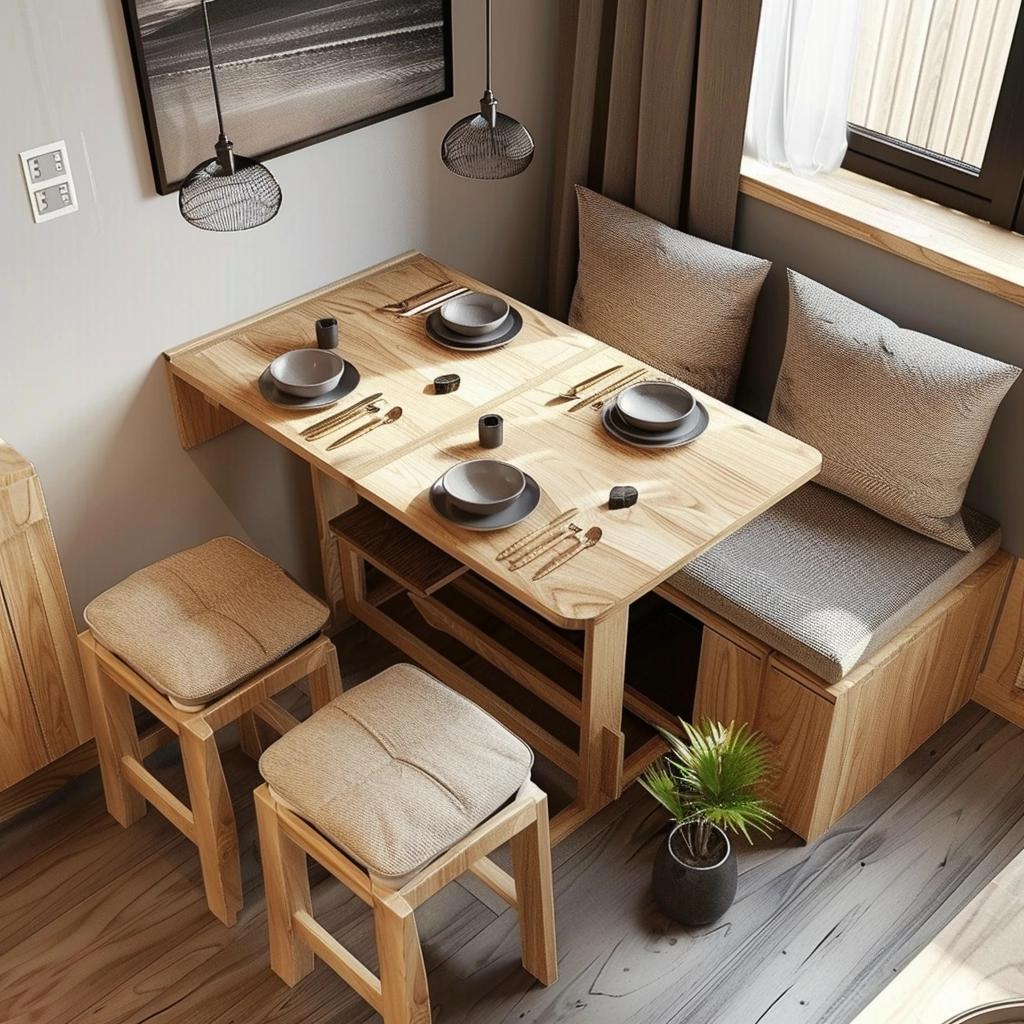 7 Stylish Sofa Tables with Stools for Tiny Areas 4 7 Stylish Sofa Tables with Stools for Tiny Areas