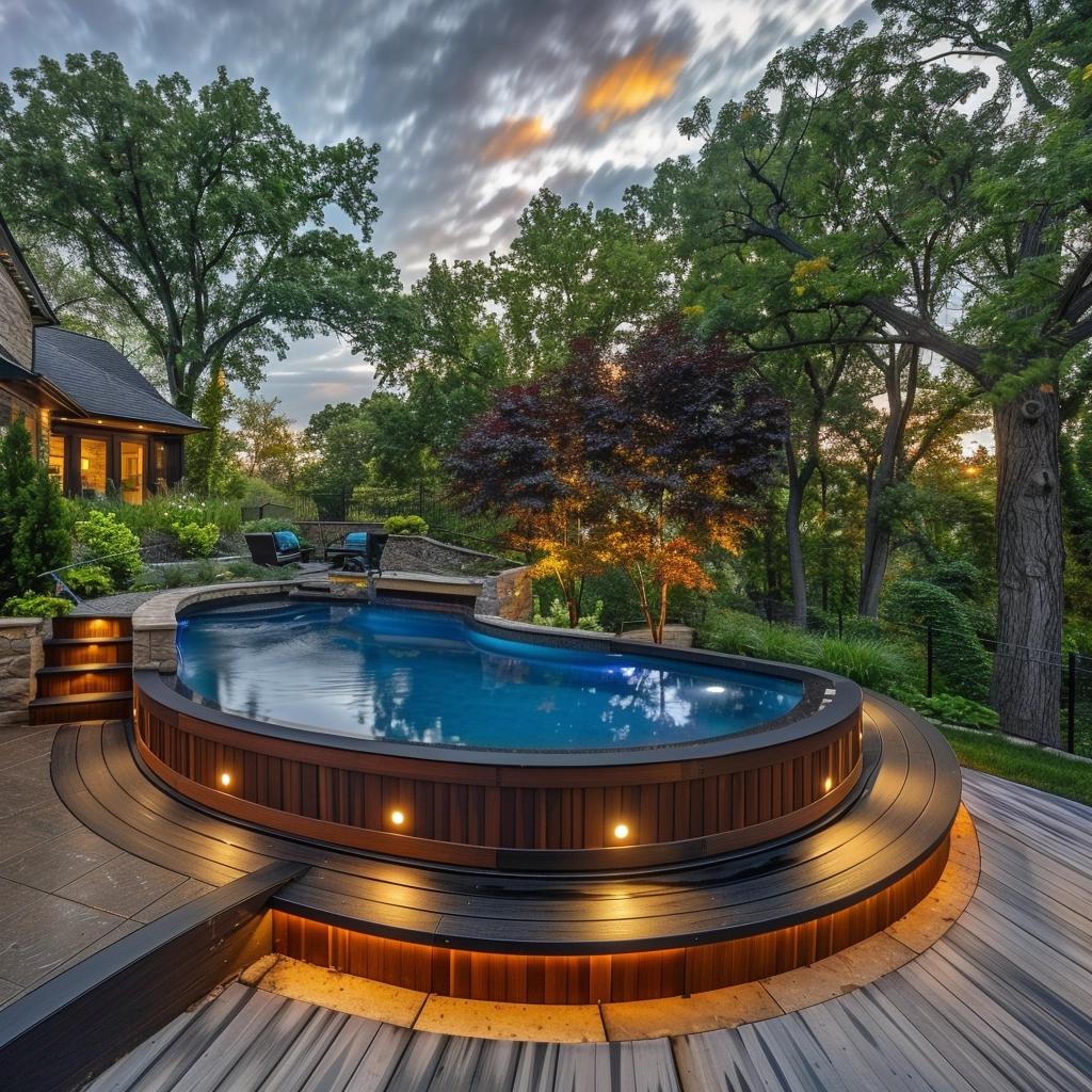 3 Creative Above Ground Pool Deck Ideas 2 3 Creative Above Ground Pool Deck Ideas