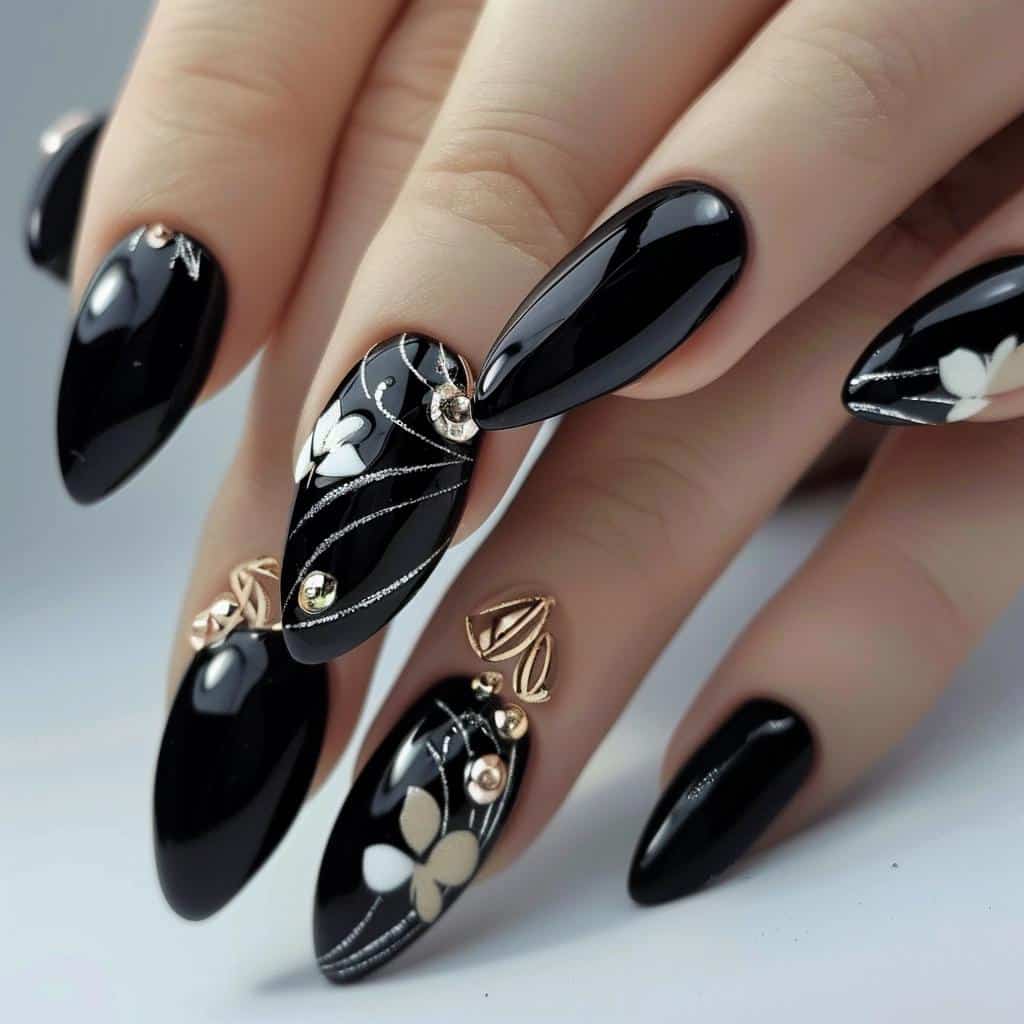 4 Chic Black Nail Ideas for a Sleek Look 3 4 Chic Black Nail Ideas for a Sleek Look