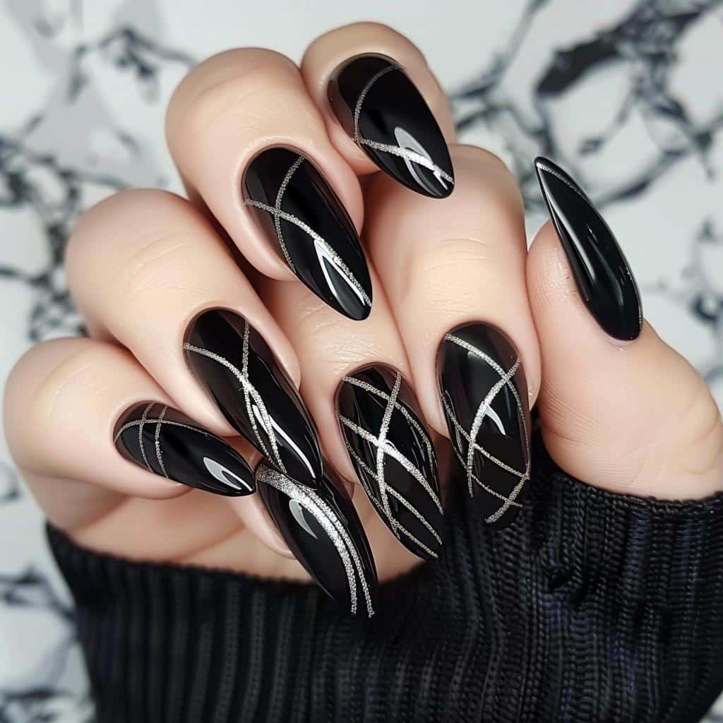 4 Chic Black Nail Ideas for a Sleek Look 4 4 Chic Black Nail Ideas for a Sleek Look