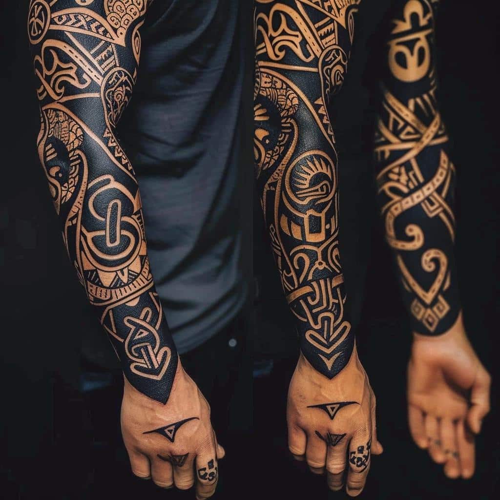 3 Bold Sleeve Tattoo Ideas for a Full Arm Design 1 3 Bold Sleeve Tattoo Ideas for a Full Arm Design