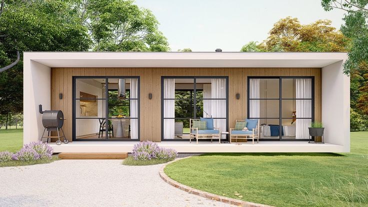 Discover the Incredible Benefits of Modular Homes Today. 1 Modular house in white and wood