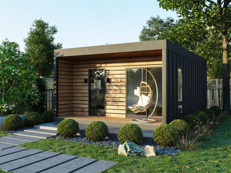Discover the Incredible Benefits of Modular Homes Today. 6 Small modular house with shrubs in front